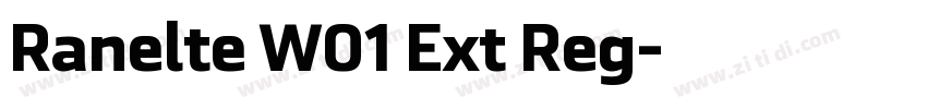 Ranelte W01 Ext Reg字体转换